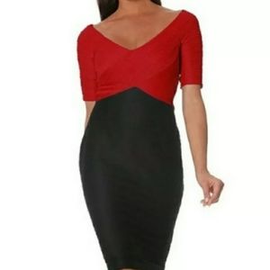 Nue By Shani Black And Red Dress Size 4